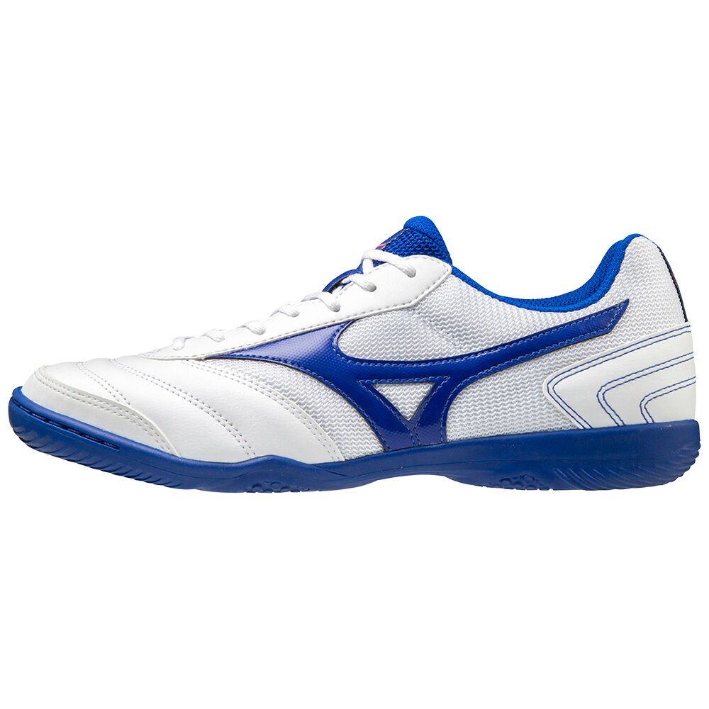 Mizuno Women's Football Boots White/Blue MRL Sala Club IN Shoes - Q1GA200302